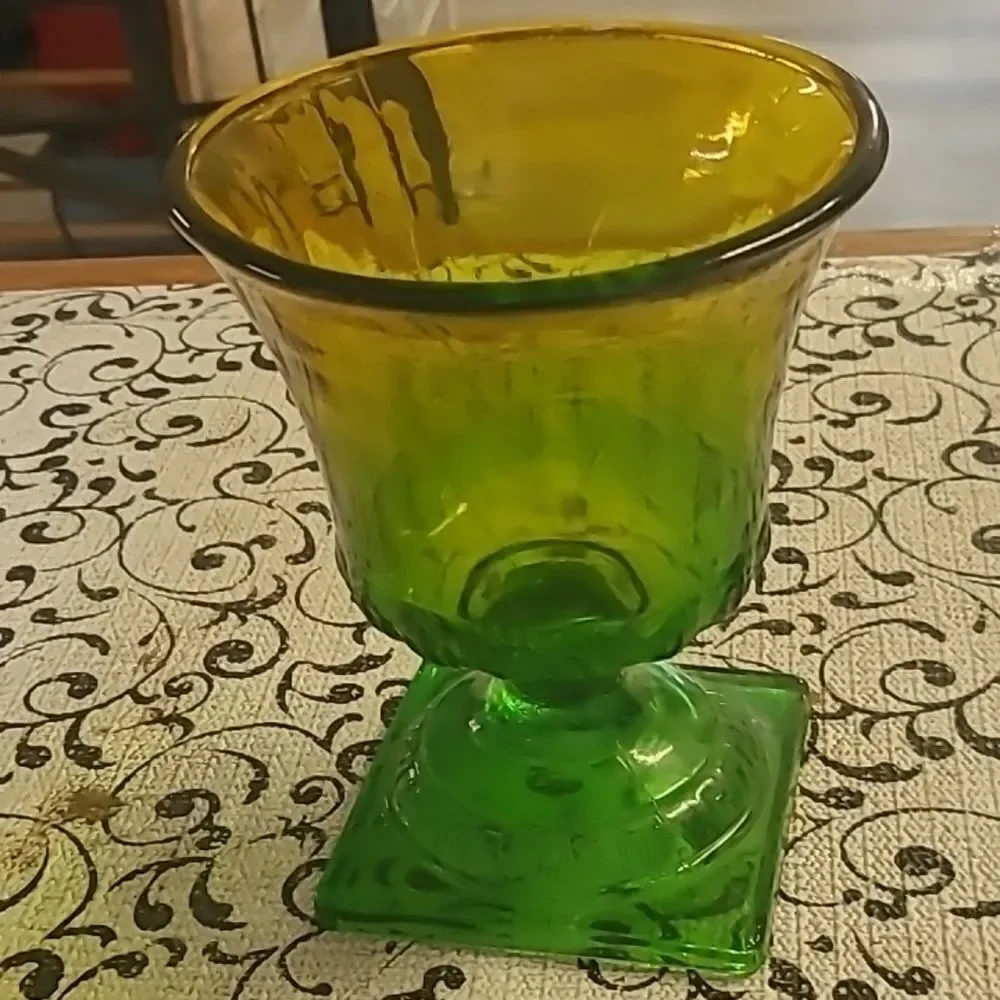 Vintage Green Glass Vase